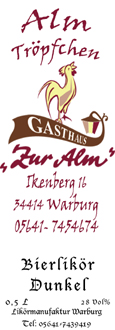 Etikett Gasthaus zur Alm
